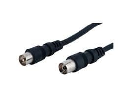 Goobay 11720, 1,5 m, 3C-2V, Koaksial, Koaksial, Sort
