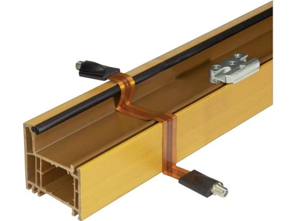 Renkforce Antenner, SAT Tilslutningskabel [1x F-bøsning - 1x F-bøsning ] 30.00 cm Gennemføring via vindue Kobber
