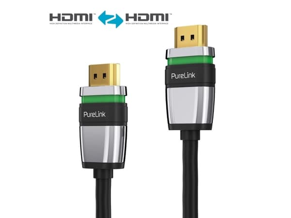 Purelink Ultimate ULS1000 - HDMI-kabel med Ethernet - HDMI hann til HDMI hann - 7.5 m - trippel beskyttelse - svart - rund, 4K-støtte