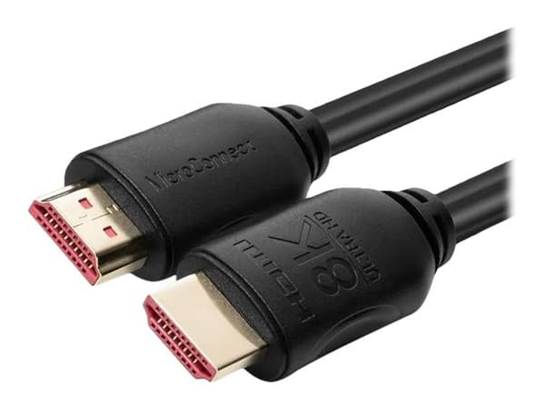 MicroConnect - HDMI-kabel med Ethernet - HDMI hann til HDMI hann - 5 m - svart - støtte for Dolby TrueHD, 8K 60Hz støtte