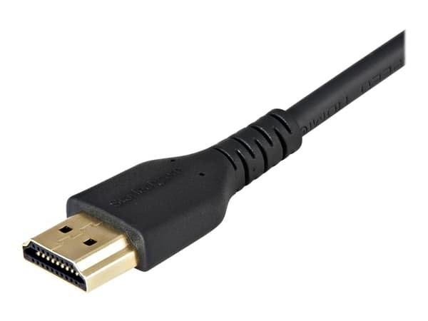 StarTech.com 1m (3ft) HDMI Cable with Locking Screw, 4K 60Hz HDR 10, High Speed HDMI 2.0 Monitor Cable with Locking Screw Connector for Secure Connec