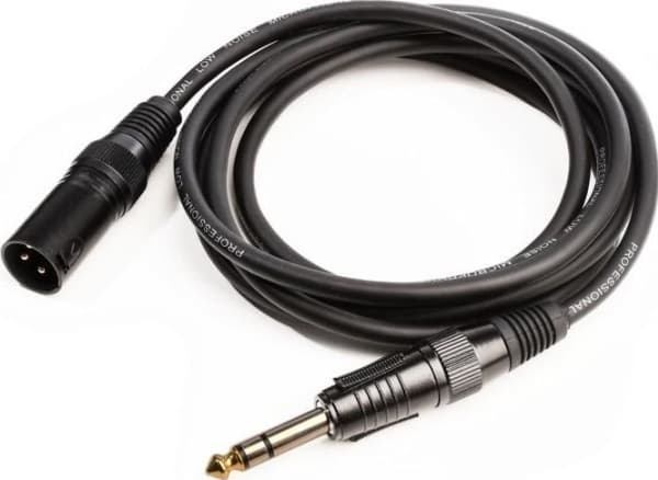 Monkey Banana Banana Solid Link-kabel - Jack sym 6,3 mm / XLR-M / 200 cm - 6,35 mm - Hann - XLR - Hann - 2 m - Svart