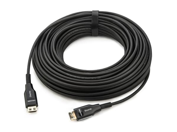 Kramer Electronics CLS-AOCH/60F, 15,2 m, HDMI Typ A (standard), HDMI Typ A (standard), 18 Gbit/s, Ljudreturkanal (ARC), Svart