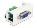 Miniatyrbild 3 av 4: Delock - Easy 45 - snäppbar modul - 9-pin D-Sub ( female ) - vit, RAL 9003