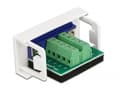 Miniatyrbild 4 av 4: Delock - Easy 45 - snäppbar modul - 9-pin D-Sub ( female ) - vit, RAL 9003