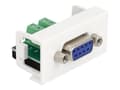 Miniatyrbild 1 av 4: Delock - Easy 45 - snäppbar modul - 9-pin D-Sub ( female ) - vit, RAL 9003