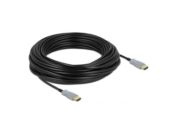 DeLOCK 85016, 25 m, HDMI-tyyppi A (vakio), HDMI-tyyppi A (vakio), 18 Gbit/s, Musta