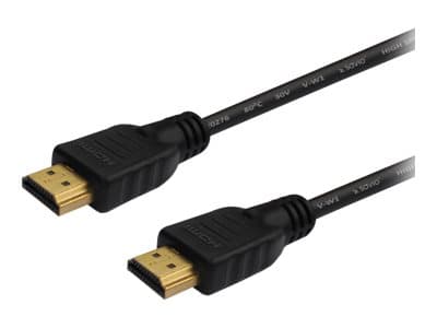 SAVIO CL-95 - HDMI-kabel med Ethernet - HDMI hann til HDMI hann - 1.5 m - svart - 4K-støtte