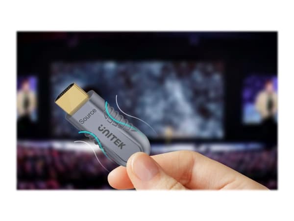 UNITEK C11032DGY, 40 m, HDMI-tyyppi A (vakio), HDMI-tyyppi A (vakio), 3D, 48 Gbit/s, Harmaa