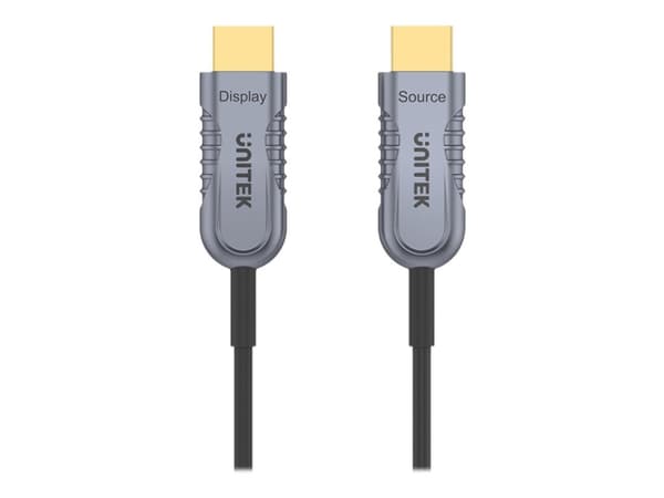 UNITEK C11032DGY, 40 m, HDMI-tyyppi A (vakio), HDMI-tyyppi A (vakio), 3D, 48 Gbit/s, Harmaa