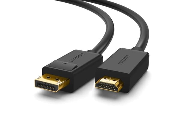 Ugreen 10203, 3 m, DisplayPort, HDMI, Hankjønn, Hankjønn, Rett