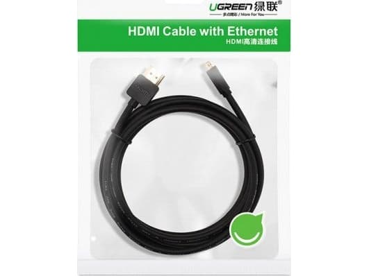 Ugreen HDMI Micro - HDMI-kabel 1,5 m svart (54697)