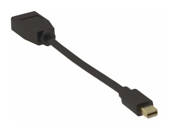 MicroConnect - DisplayPort-adapter - Mini DisplayPort (hann) til DisplayPort (hunn) - DisplayPort 1.2 - 15 cm - 4 K 60 Hz (4096 x 2160) støtte, toret