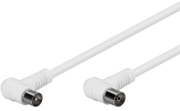 Goobay 67354, 2,5 m, IEC, IEC, Hvit