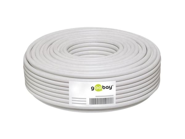 Goobay SAT KKS 100-68 - 25m, 25 m, Hvit