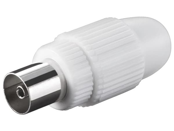 Goobay 11501, IEC, IEC, Hunkjønn, Hvit, Plast, 1,59 cm