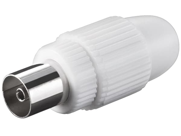 Goobay 11501, IEC, IEC, kvinnlig kontakt, vit, plast, 1,59 cm