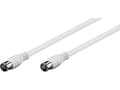 Miniatyrbild 4 av 4: Goobay 1.5m SAT-kabel, 1,5 m, F M, F M, Vit