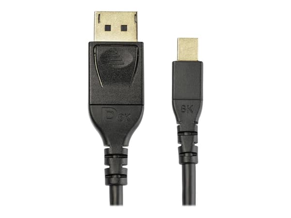 StarTech.com 6ft (2m) VESA Certified Mini DisplayPort to DisplayPort 1.4 Cable, 8K 60Hz HBR3 HDR, Super UHD mDP to DP 1.4 Cord, Slim (34 AWG) Ultra H