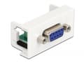 Miniatyrbild 3 av 4: Delock - Easy 45 - snäppbar modul - 9-pin D-Sub ( female ) - vit, RAL 9003