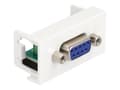Miniatyrbild 1 av 4: Delock - Easy 45 - snäppbar modul - 9-pin D-Sub ( female ) - vit, RAL 9003