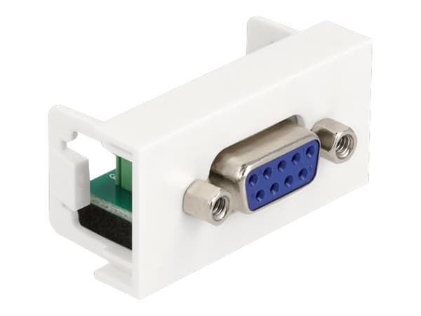 Delock - Easy 45 - snäppbar modul - 9-pin D-Sub ( female ) - vit, RAL 9003