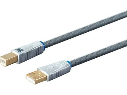 Monoprice USB-A - USB-B USB-kabel 1 m Sølv