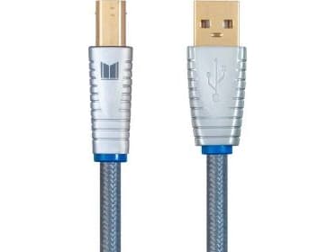 Monoprice USB-A - USB-B USB-kabel 1 m Sølv