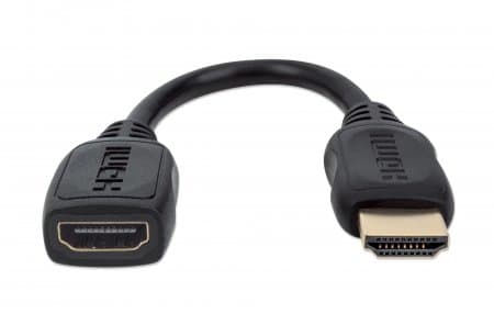 Manhattan 354523, HDMI 19-pin, HDMI 19-pin, 0,2 m, Sort