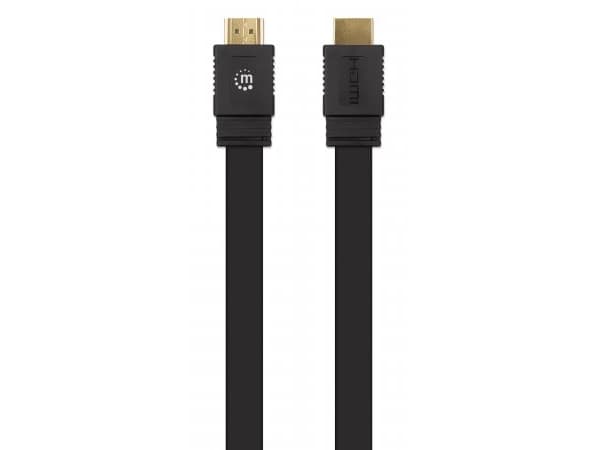 Manhattan 355643, 10 m, HDMI Typ A (standard), HDMI Typ A (standard), 3D kompatibilitet, Ljudreturkanal (ARC), Svart