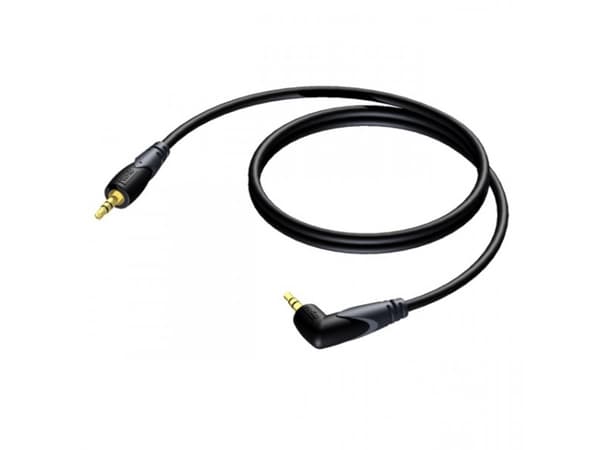 Procab Classic Series CLA718 - Ljudkabel - mini-phone stereo 3.5 mm hane till mini-phone stereo 3.5 mm hane - 1.5 m - vinklad kontakt