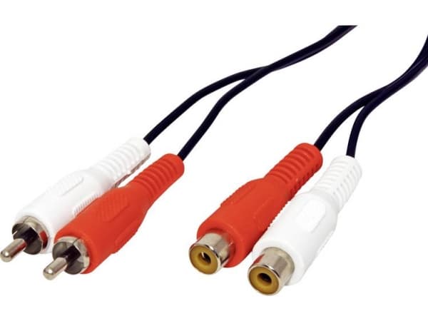 Value 11.99.4330, 2 x RCA, Hankjønn, 2 x RCA, Hunkjønn, 10 m