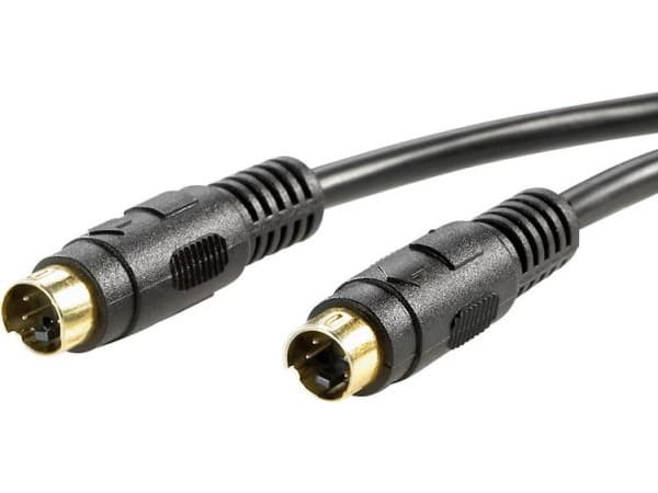 Secomp VALUE - Videokabel - S-Video - 4-stifts mini-DIN hane till 4-stifts mini-DIN hane - 5 m - skärmad - svart
