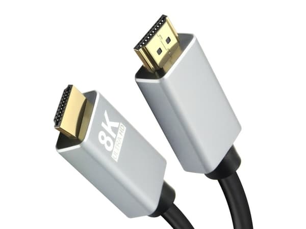 Helos 288399, 3 m, HDMI Type A (Standard), HDMI Type A (Standard), 3D, Audio Return Channel (ARC), Sort, Grå