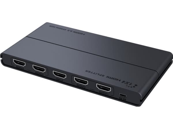 PremiumCord PREMIUMCORD HDMI 2.0 splitter 1-4 porter, 4K x 2K/60Hz, FULL HD, 3D, HDR-støtte
