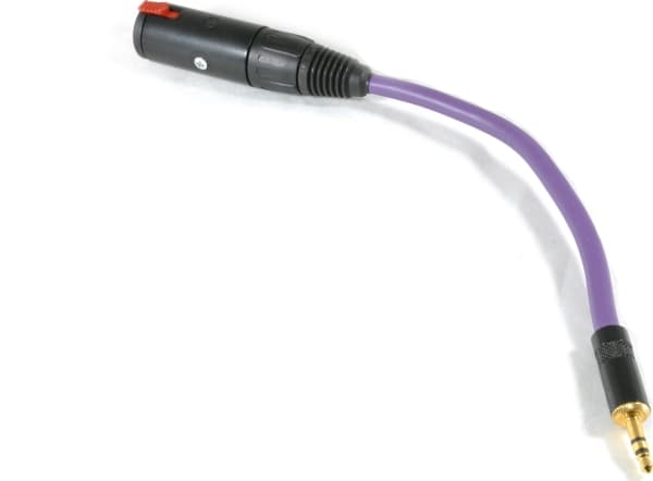 Melodika Jack 3,5mm - Jack 6,3mm kabel 0,2m lilla