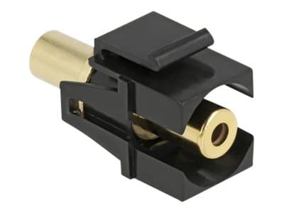 Delock - Modulaarinen inlay - 3,5 mm stereo miniliitin - musta
