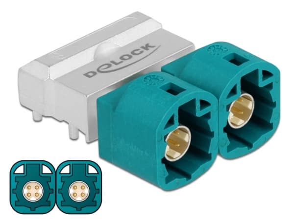 DeLOCK 90356, HSD Z, HSD Z, Hankjønn, 90°, Gull, Blå