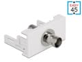 Miniatyrbilde 3 av 3: Delock - Easy 45 - trykklåsmodul - BNC - 1 modul - hvit, RAL 9003