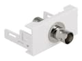 Miniatyrbilde 1 av 3: Delock - Easy 45 - trykklåsmodul - BNC - 1 modul - hvit, RAL 9003