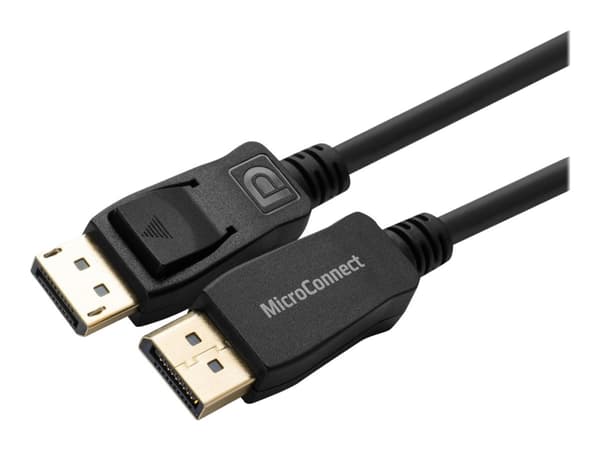 MicroConnect - DisplayPort-kabel - DisplayPort (hann) låst til DisplayPort (hann) låst - DisplayPort 1.2 - 1 m - 4 K 60 Hz (4096 x 2160) støtte - sva