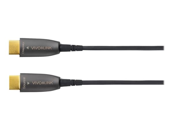 VivoLink Pro - High Speed - HDMI-kabel - HDMI hann til HDMI hann - 7.5 m - fiberoptisk - svart - formstøpt, 4 K 60 Hz (4096 x 2160) støtte