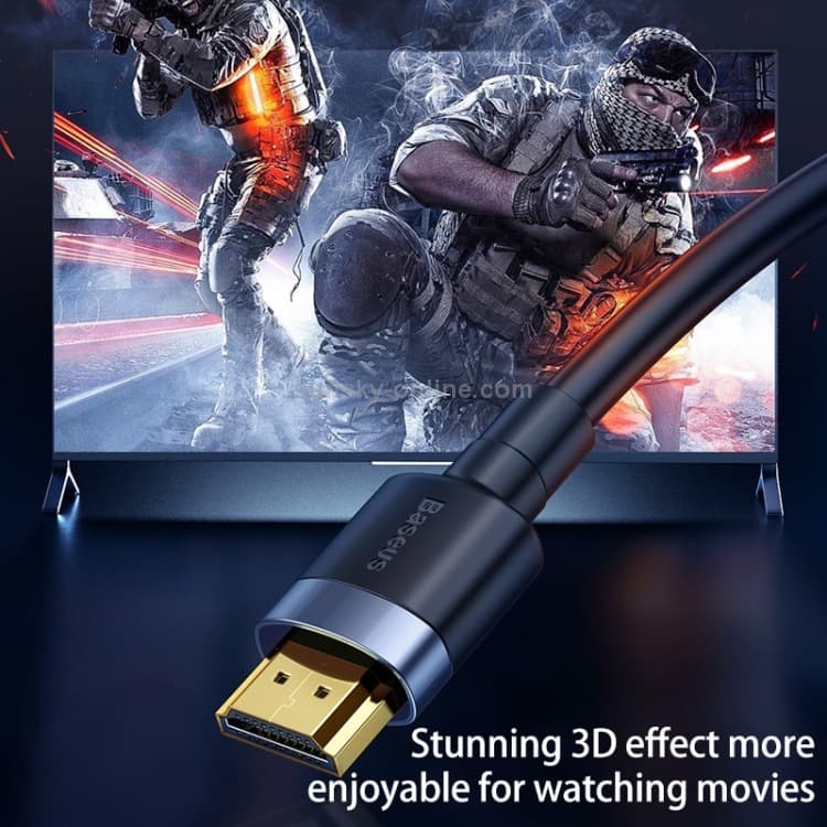 Baseus Cafule 4K HDMI Hane till 4KHDMI hane adapterKabel 1m svart