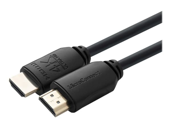 MicroConnect - Ultra High Speed - HDMI-kabel med Ethernet - HDMI hann til HDMI hann - 7.5 m - trippel beskyttelse - svart - støtte for Dolby DTS-HD M