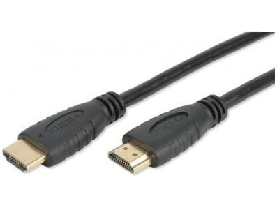 TECHly - HDMI-kabel med Ethernet - HDMI hann til HDMI hann - 6 m - dobbeltisolert - svart - formstøpt