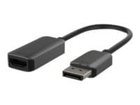 Belkin - Video adapter - DisplayPort hann til HDMI hunn - 22.05 cm - svart - aktiv