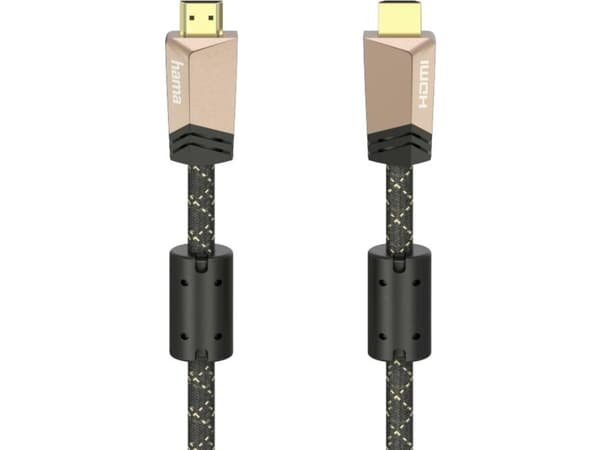 Hama 00205024, 0,75 m, HDMI Type A (Standard), HDMI Type A (Standard), 3D, 18 Gbit/s, Svart, Rosa
