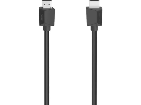 Hama Essential Line - High Speed - HDMI-kabel med Ethernet - HDMI hann til HDMI hann - 1.5 m - dobbeltisolert - svart - 4K Ultra HD-støtte