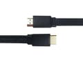 Miniatyrbild 5 av 5: DELTACO - Hög hastighet - HDMI-kabel med Ethernet - HDMI hane till HDMI hane - 5 m - svart - platt, 4K30 Hz (3840 x 2160) stöd