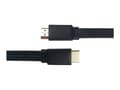 Miniatyrbild 2 av 5: DELTACO - Hög hastighet - HDMI-kabel med Ethernet - HDMI hane till HDMI hane - 5 m - svart - platt, 4K30 Hz (3840 x 2160) stöd